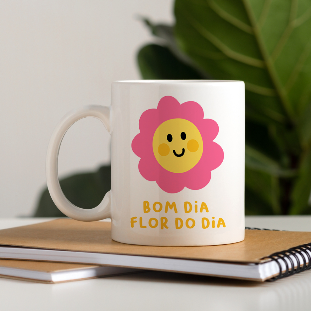 Caneca - Bom dia Flor do dia