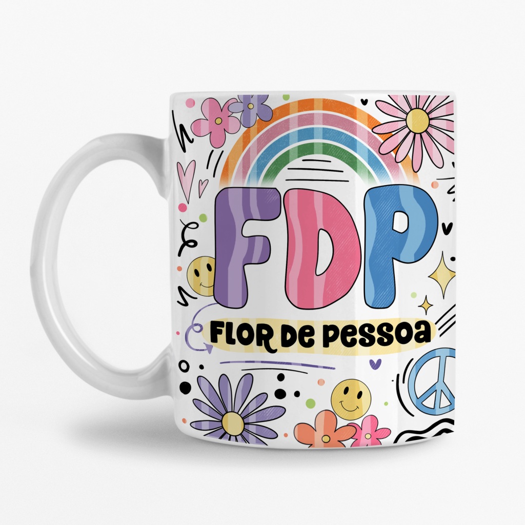 Caneca - FDP (Flor de pessoa)