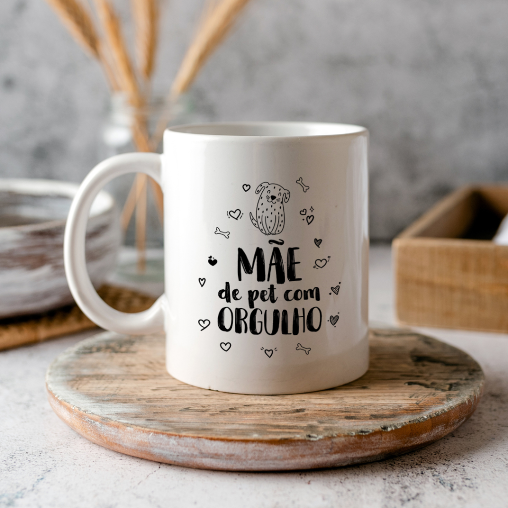 Caneca - Mãe de Pet com orgulho (Cachorro)