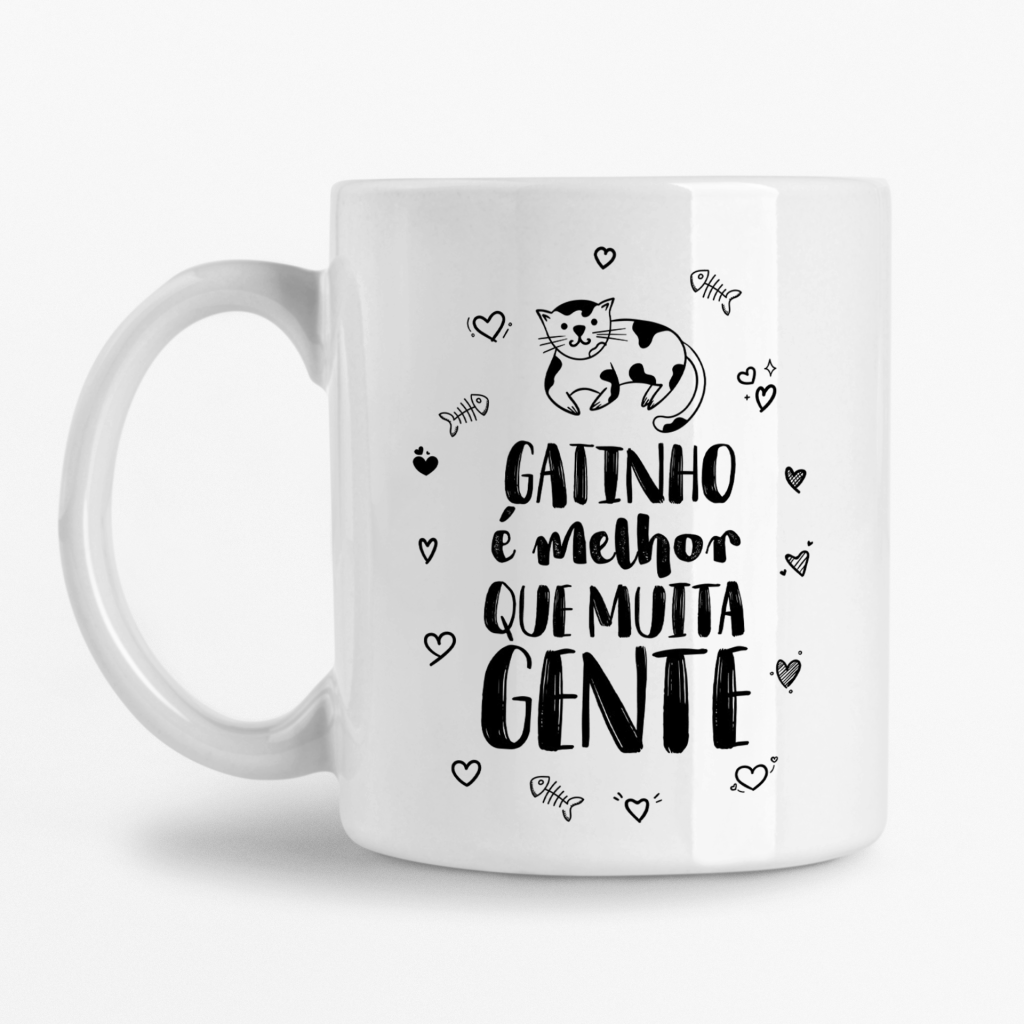 Caneca - Gatinho é melhor que muita gente