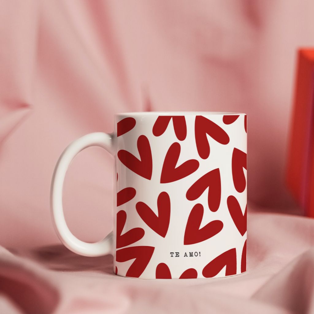 Caneca - Te Amo (Corações)