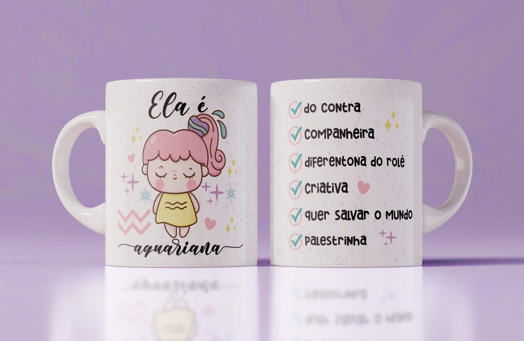 Caneca - Ela é Aquariana