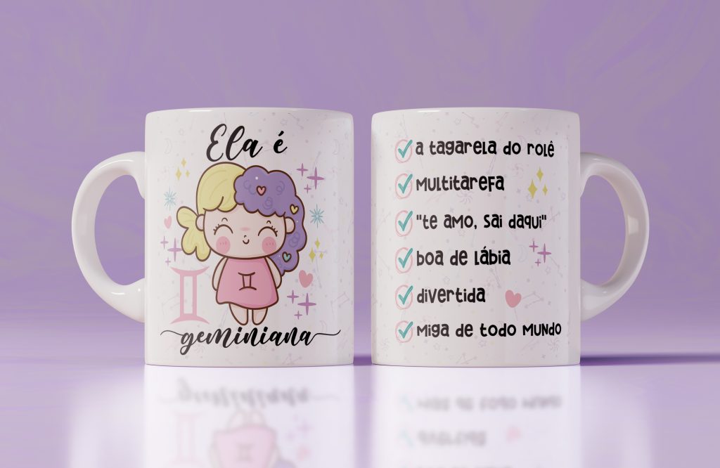 Caneca - Ela é Geminiana