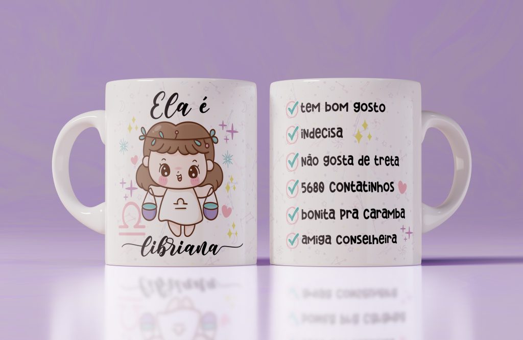 Caneca - Ela é Libriana