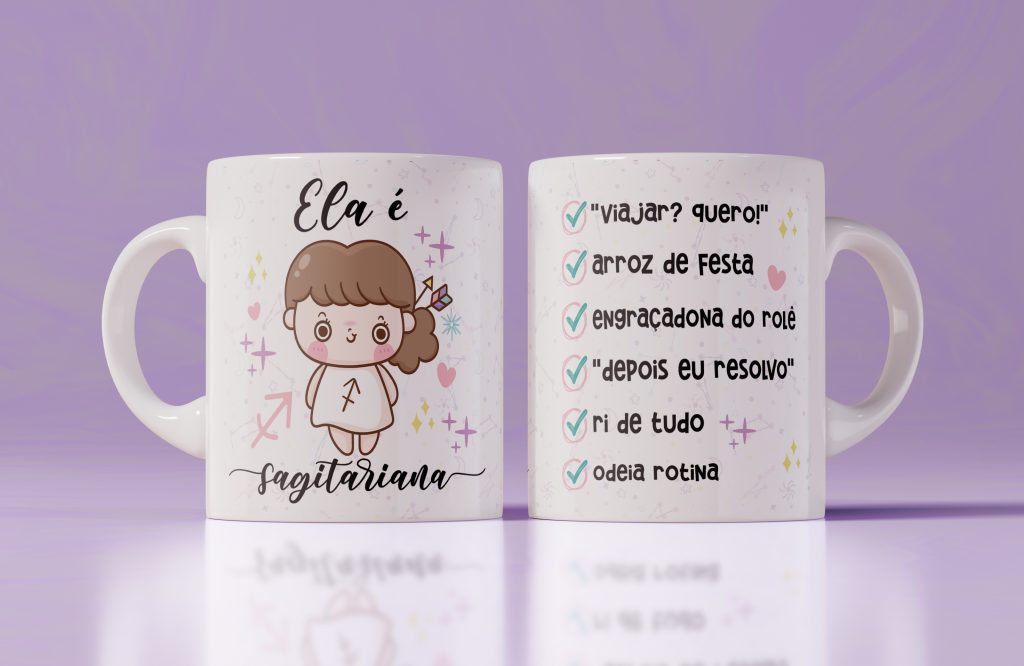 Caneca - Ela é Sagitariana