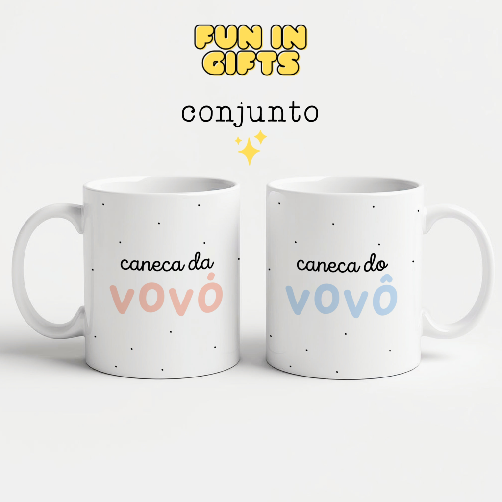 Caneca - Caneca da Vovó + Caneca do Vovô
