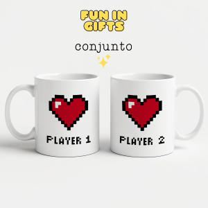 Conjunto Canecas - Player 1 Player 2