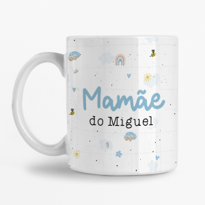 Caneca Personalizada com Nome - Mamãe do (nome da criança)