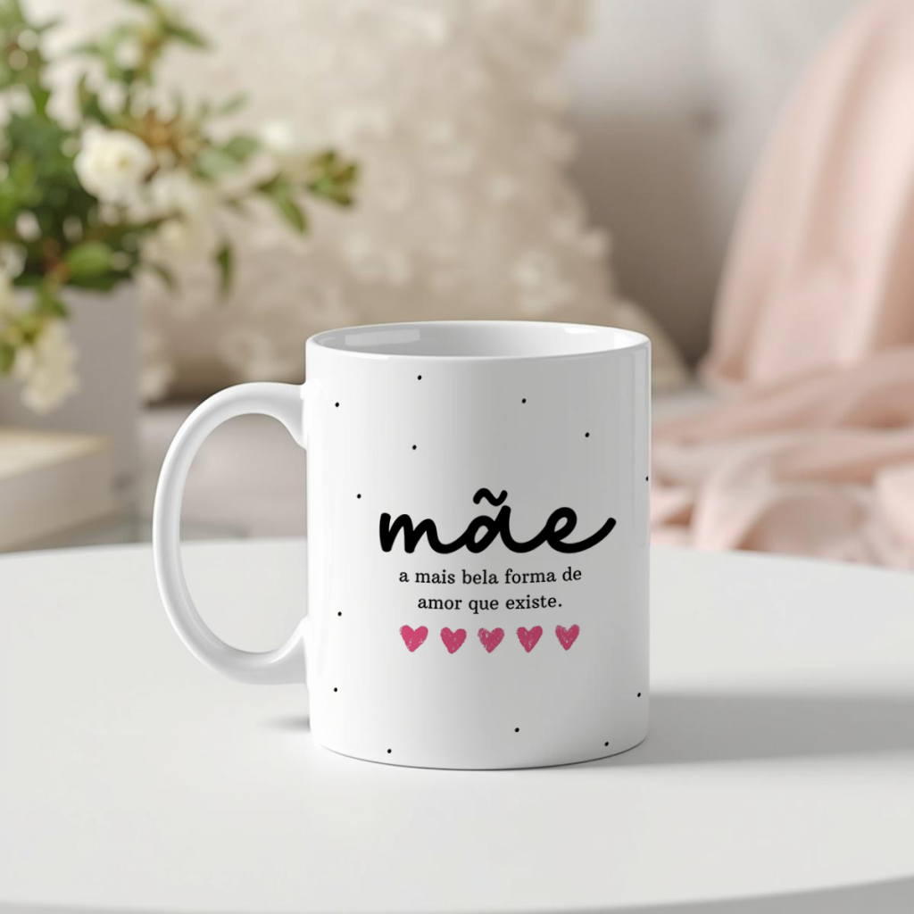 Caneca - Mãe a mais bela forma de amor que existe