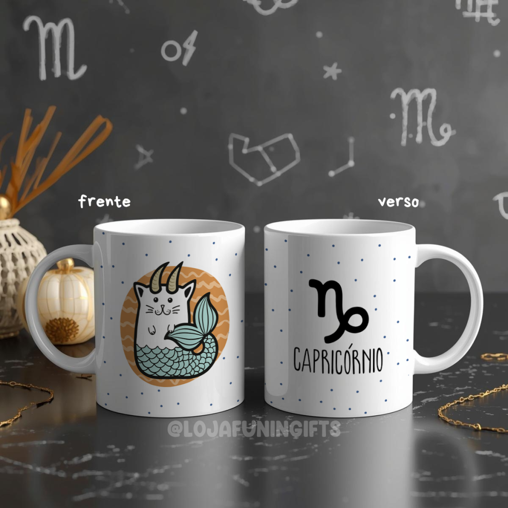Caneca - Gatinho Signo Capricórnio