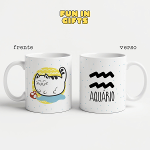 Caneca - Gatinho Signo Aquário