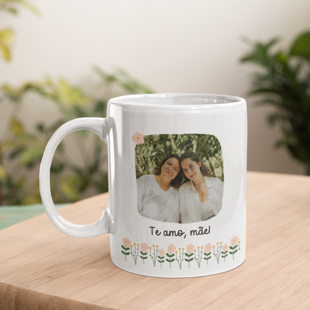Caneca Personalizada com Foto - Te amo, Mãe
