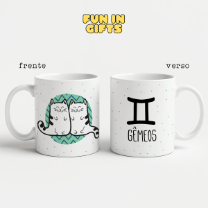 Caneca - Gatinho Signo Gêmeos