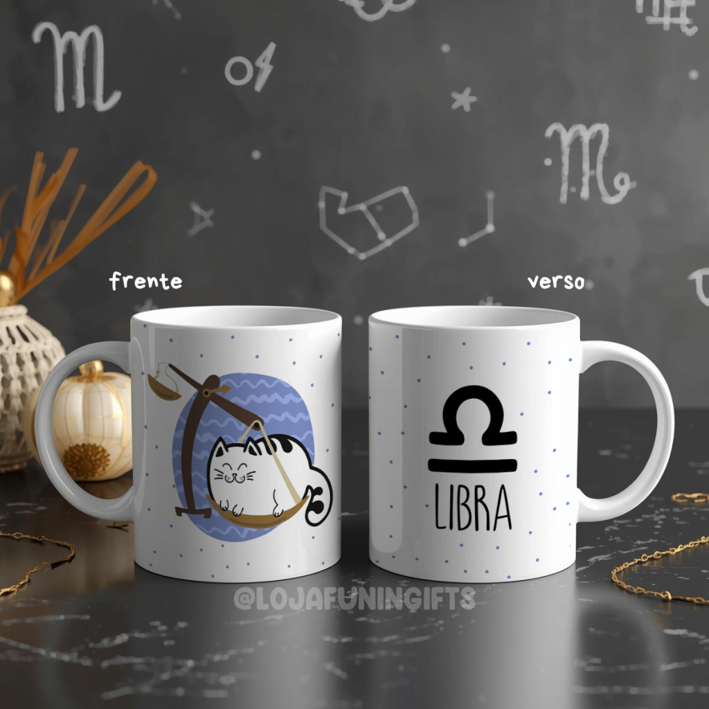 Caneca - Gatinho Signo Libra