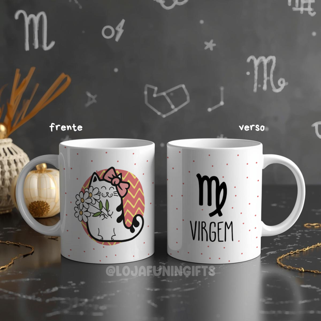 Caneca - Gatinho Signo Virgem