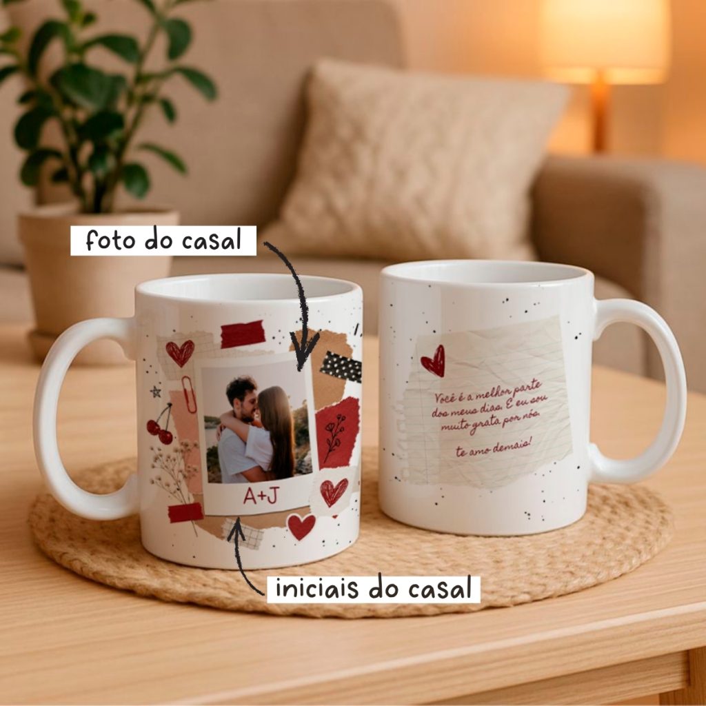 Caneca Personalizada com Foto - Você é a melhor parte dos meus dias. E eu sou muito grata por nós