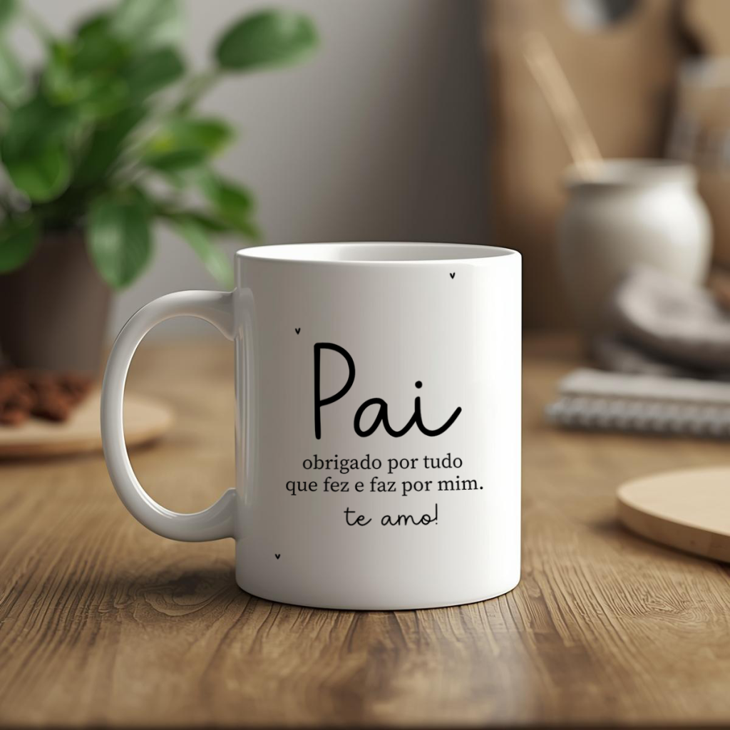 Caneca - Pai, obrigado por tudo que fez e faz por mim. Te amo